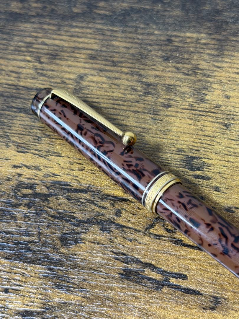 1984年製　初期型　カスタム　鼈甲柄　パイロット　万年筆　M コンバーター一体