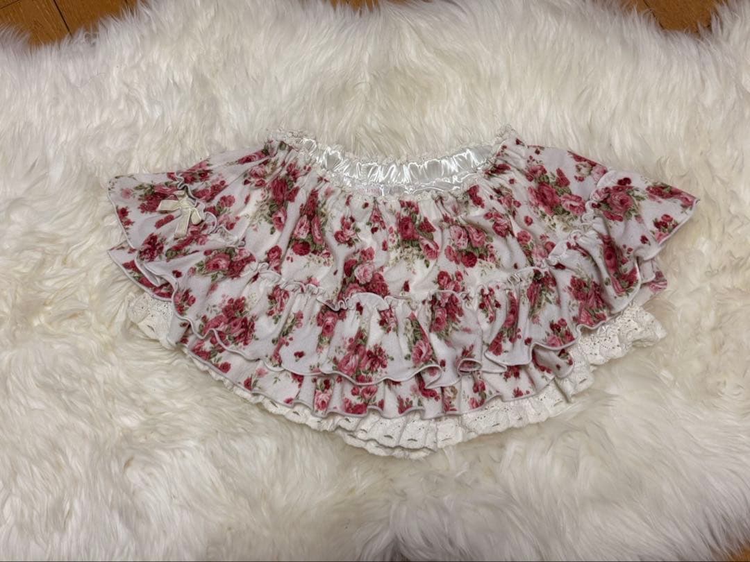 LIZLISA キュロット リズリサ 薔薇柄 平成 00s