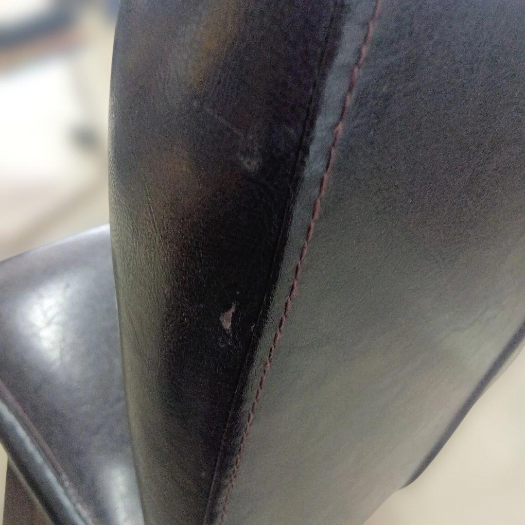 ヴィンテージ MORISHIGE PUレザー アンティーク回転チェア③