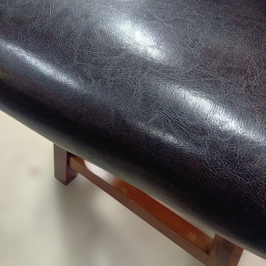 ヴィンテージ MORISHIGE PUレザー アンティーク回転チェア③