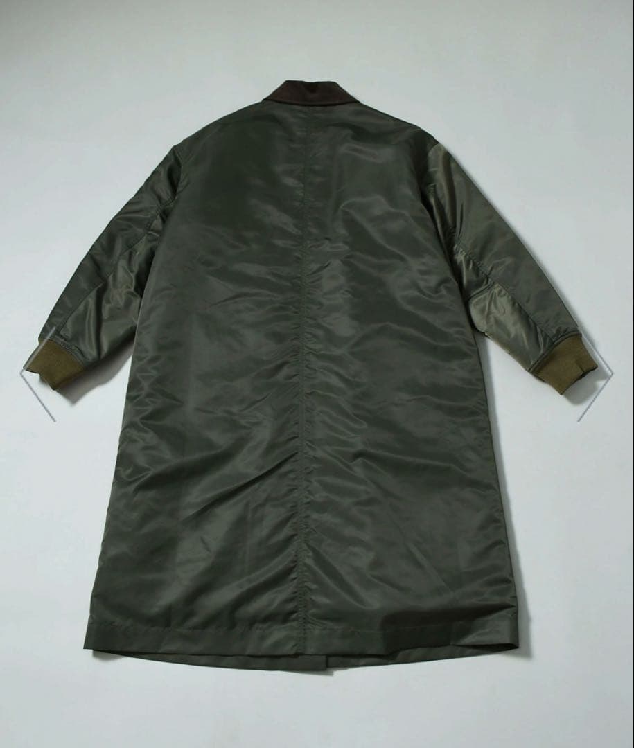 JOHNBULL ジョンブル ナイロンツイル ロング MA-1 コートMサイズ