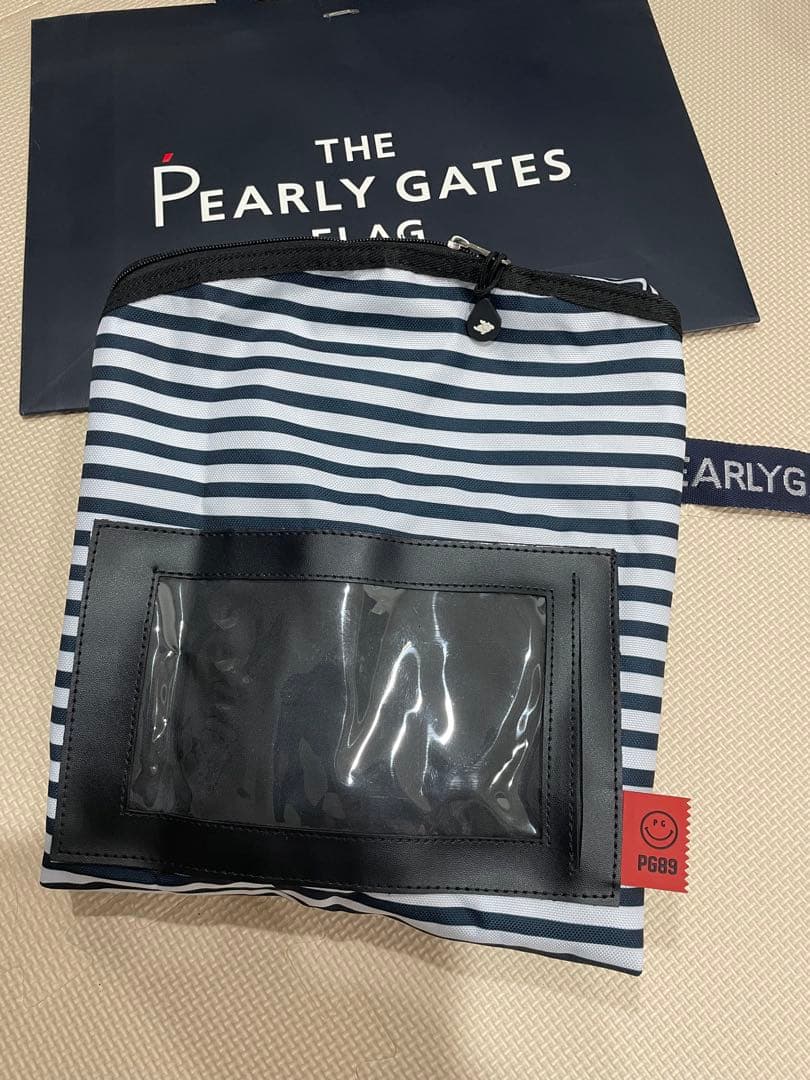 PEARLY GATES パーリーゲイツ ボーダー柄 トラベルカバー