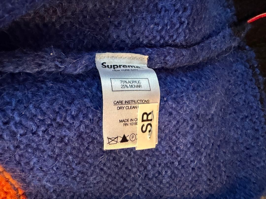 Supreme マルチカラー カーディガン Sサイズ