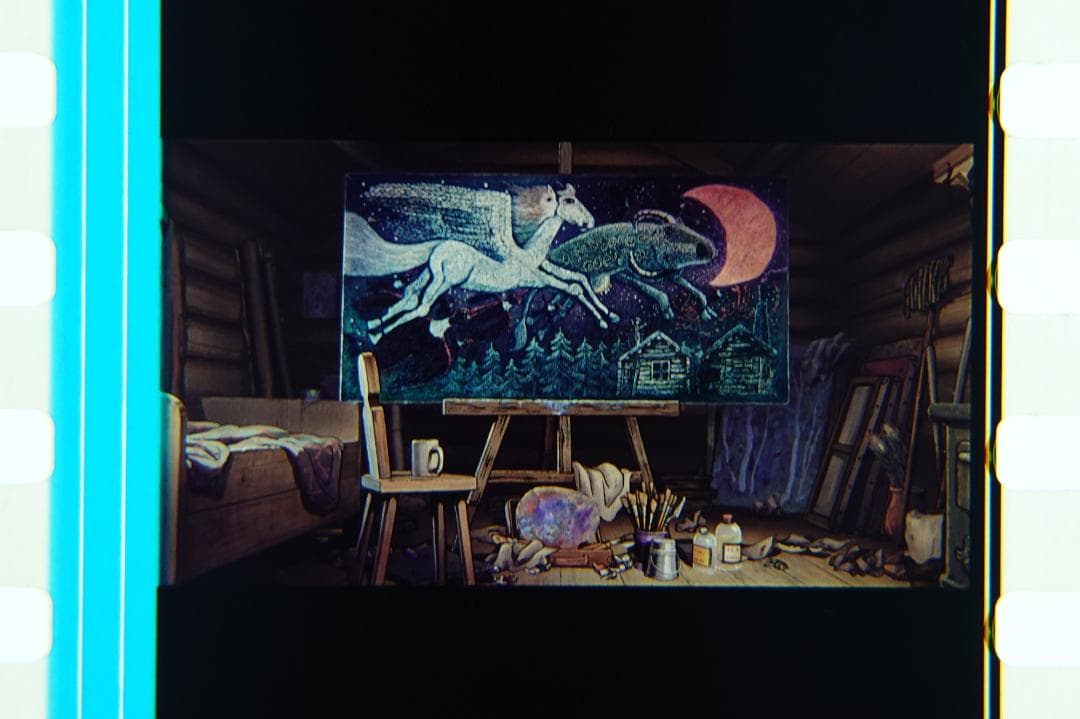 ジブリ映画フィルム　魔女の宅急便　ウルスラの絵６枚セット