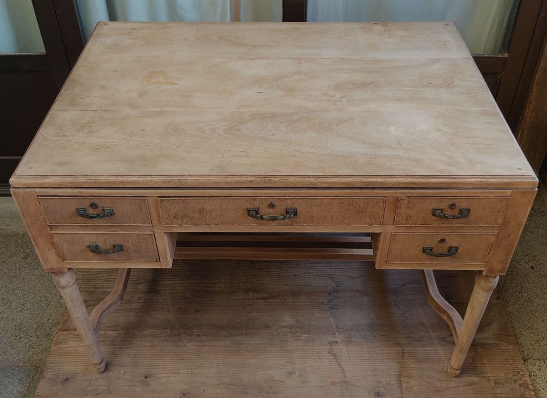 『リメイク アンティークデスク』 古家具 机 作業机