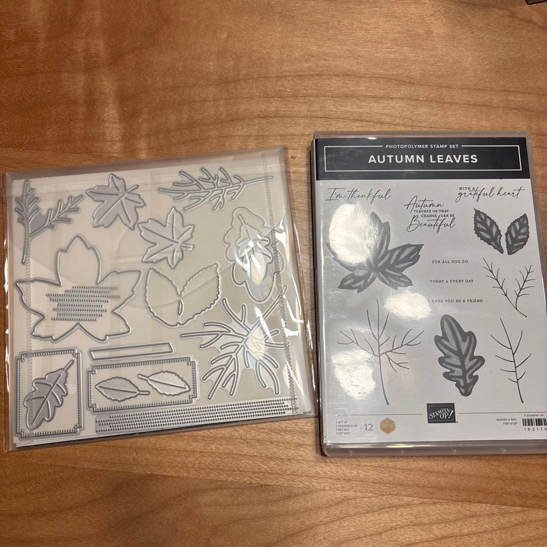 未使用　秋に向けて♡AUTUMN LEAVES スタンプセット　スタンピンアップ