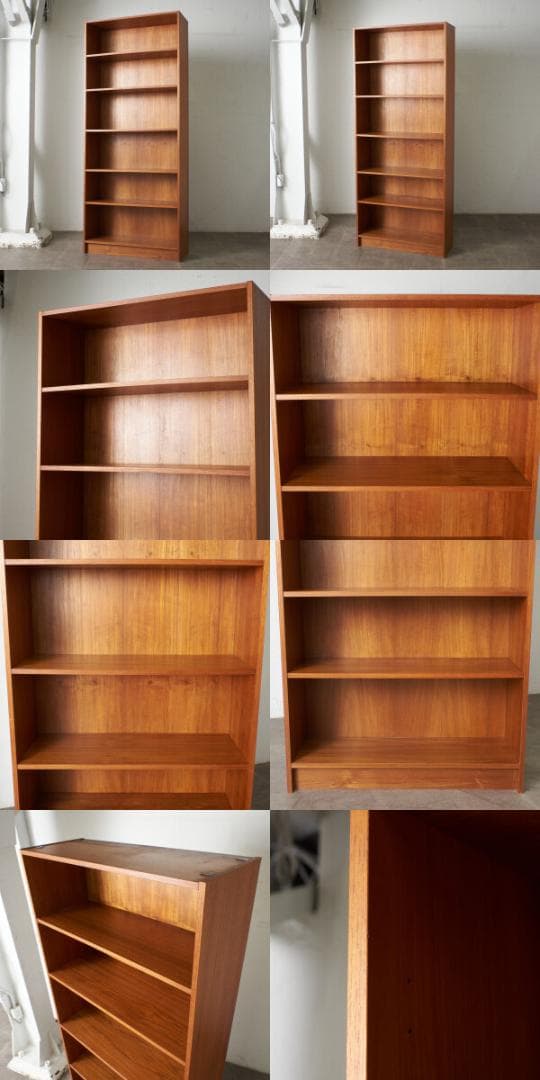 85675★イギリス ヴィンテージ ブックシェルフ チーク 本棚 ブックケース