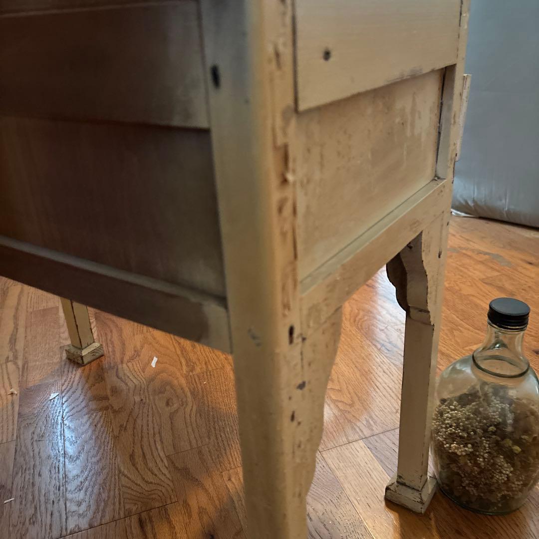 アンティーク　木製医療棚