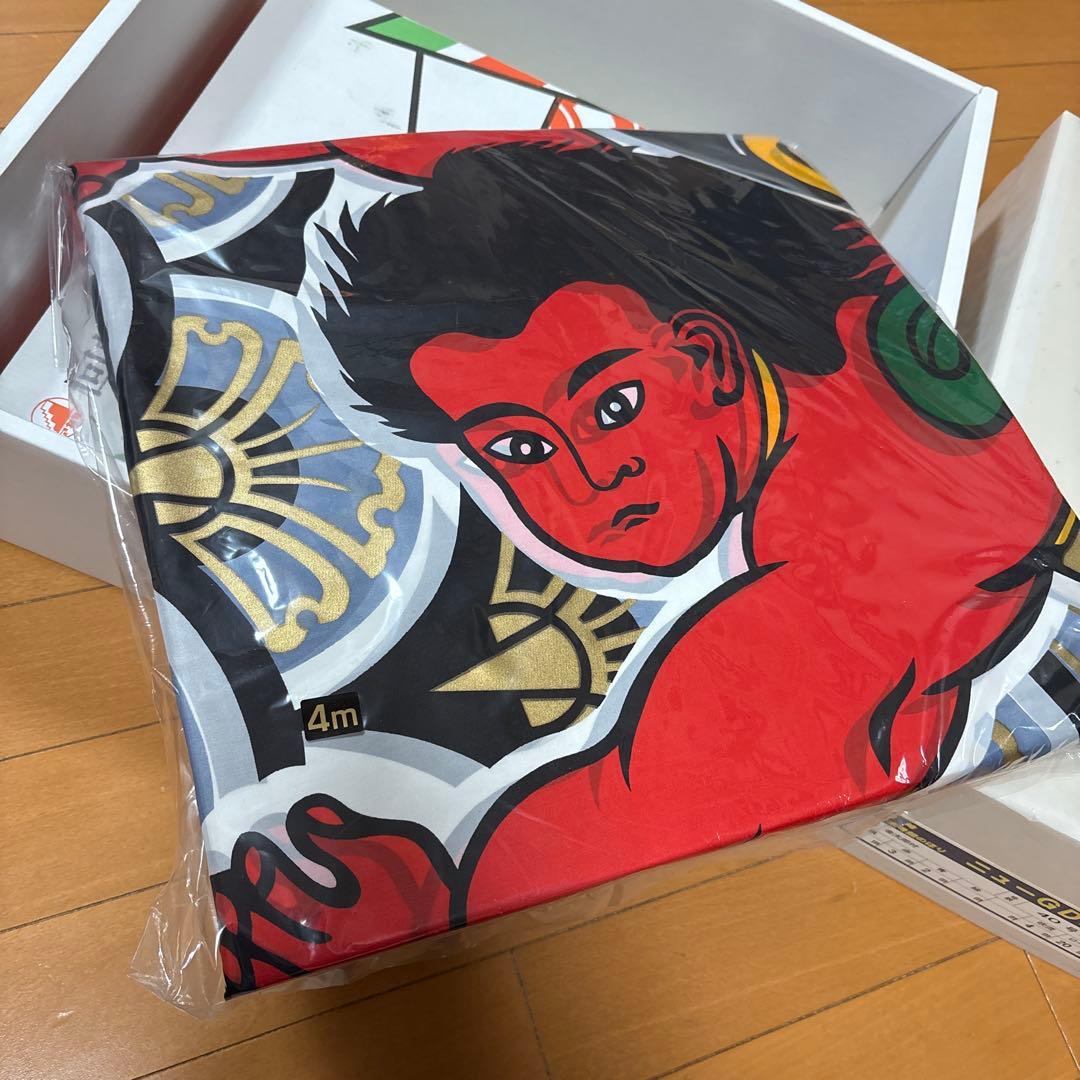 4m 40号　6点セット　鯉のぼり　鯉幟　庭園用　庭用　金太郎　ゴールド　俊峰