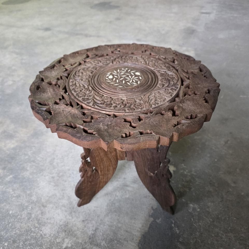 木製 飾り台 花形 花台 香台 盆栽台 高台