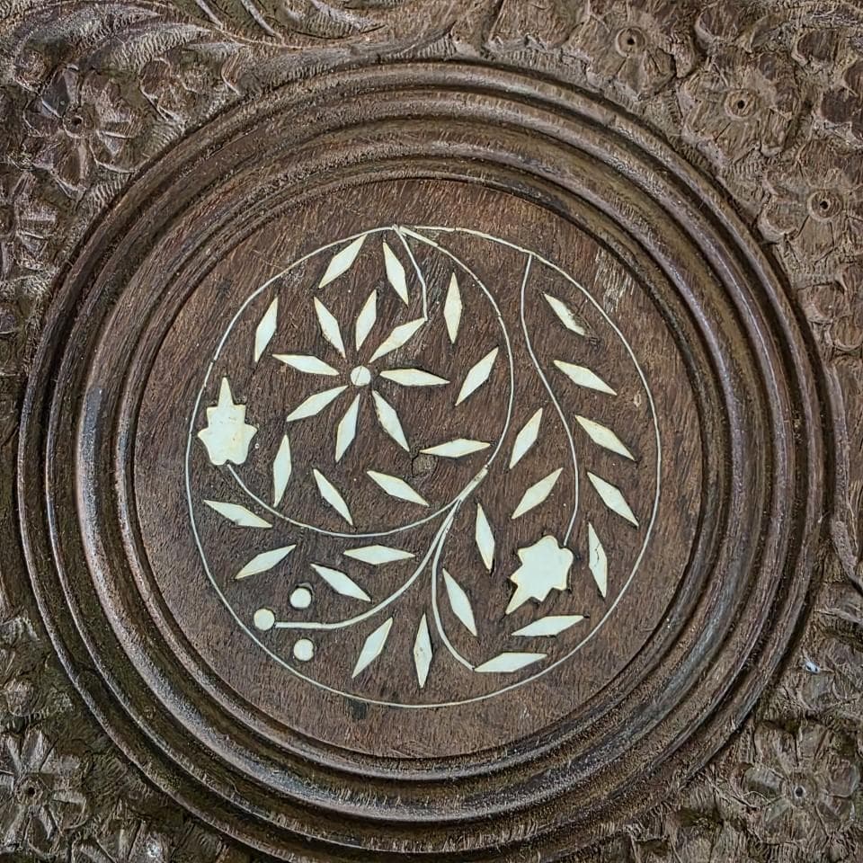 木製 飾り台 花形 花台 香台 盆栽台 高台