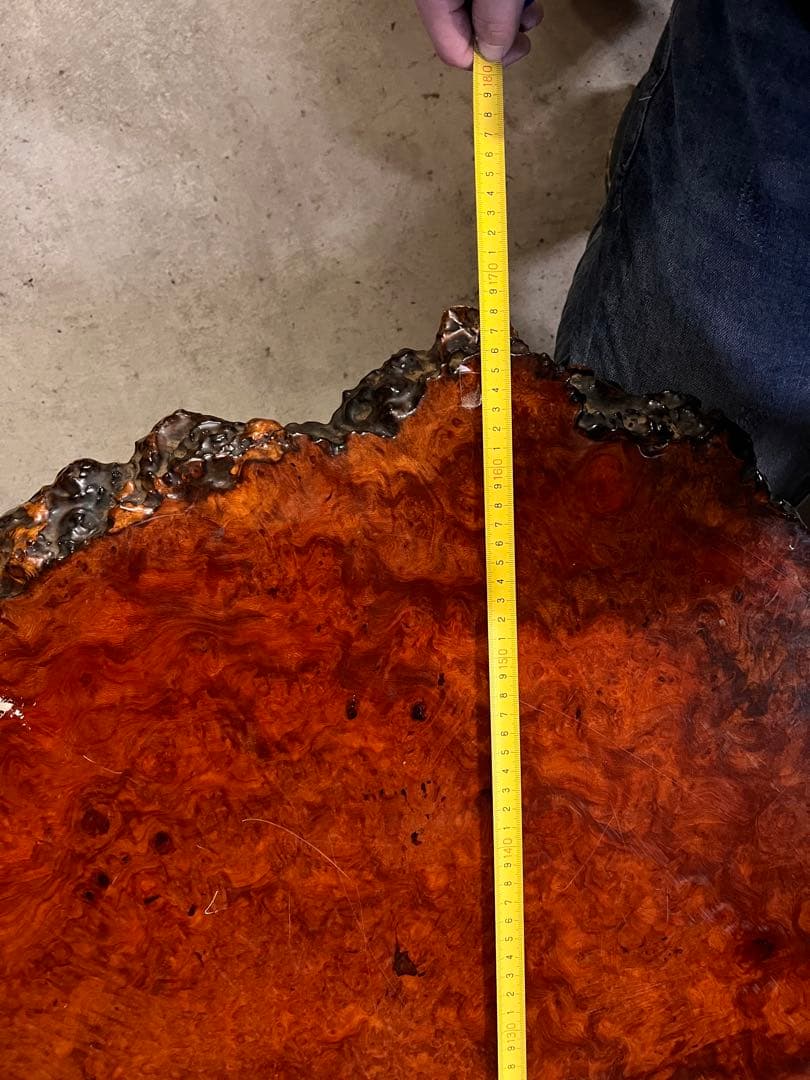 圧巻瘤杢！特大170cm 天然耳付 一枚板