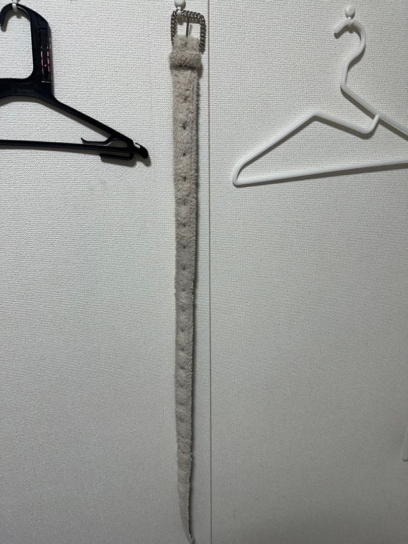 AFB afb fur beltファー ベルト white ホワイト