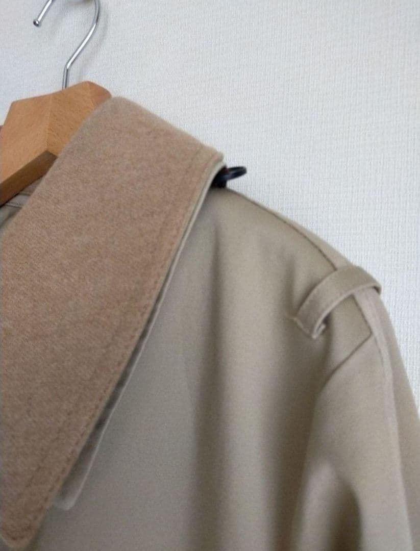 美品 23区 大きいサイズ46 コットンギャバトレンチコート 蛯原友里さん着用