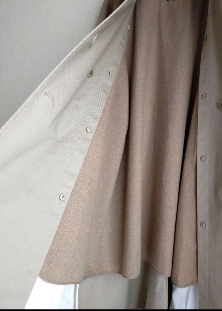 美品 23区 大きいサイズ46 コットンギャバトレンチコート 蛯原友里さん着用