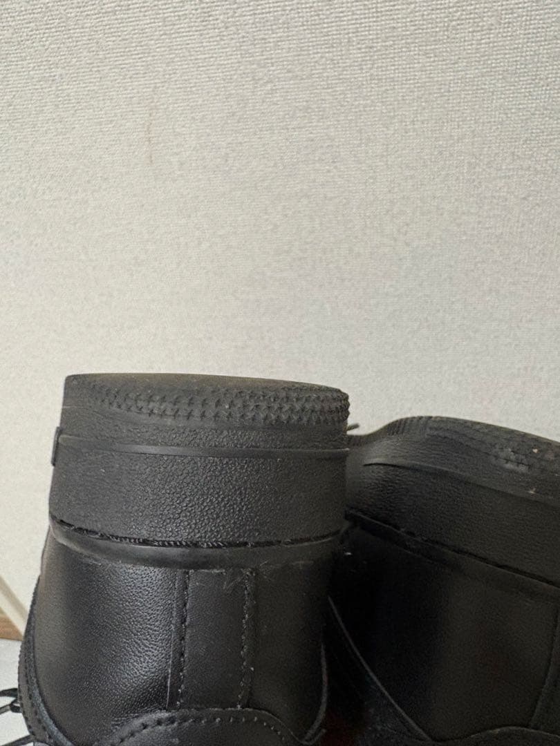 Nike Air Force 1 ブラックレザー スニーカー
