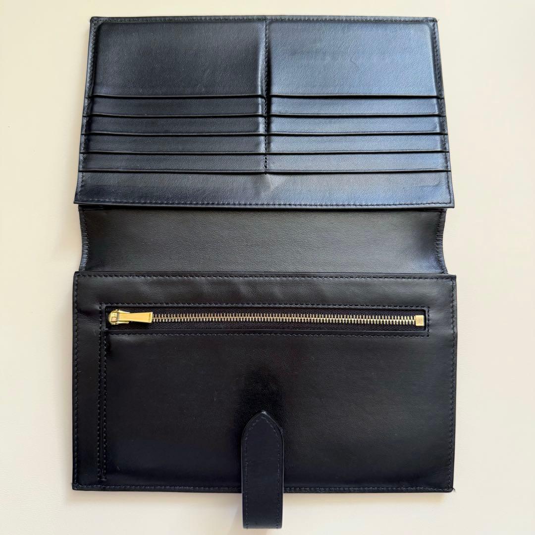 【美品】CELINE セリーヌ ブラック レザー 長財布