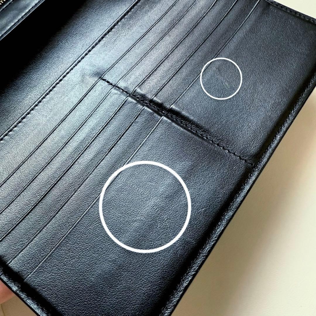 【美品】CELINE セリーヌ ブラック レザー 長財布