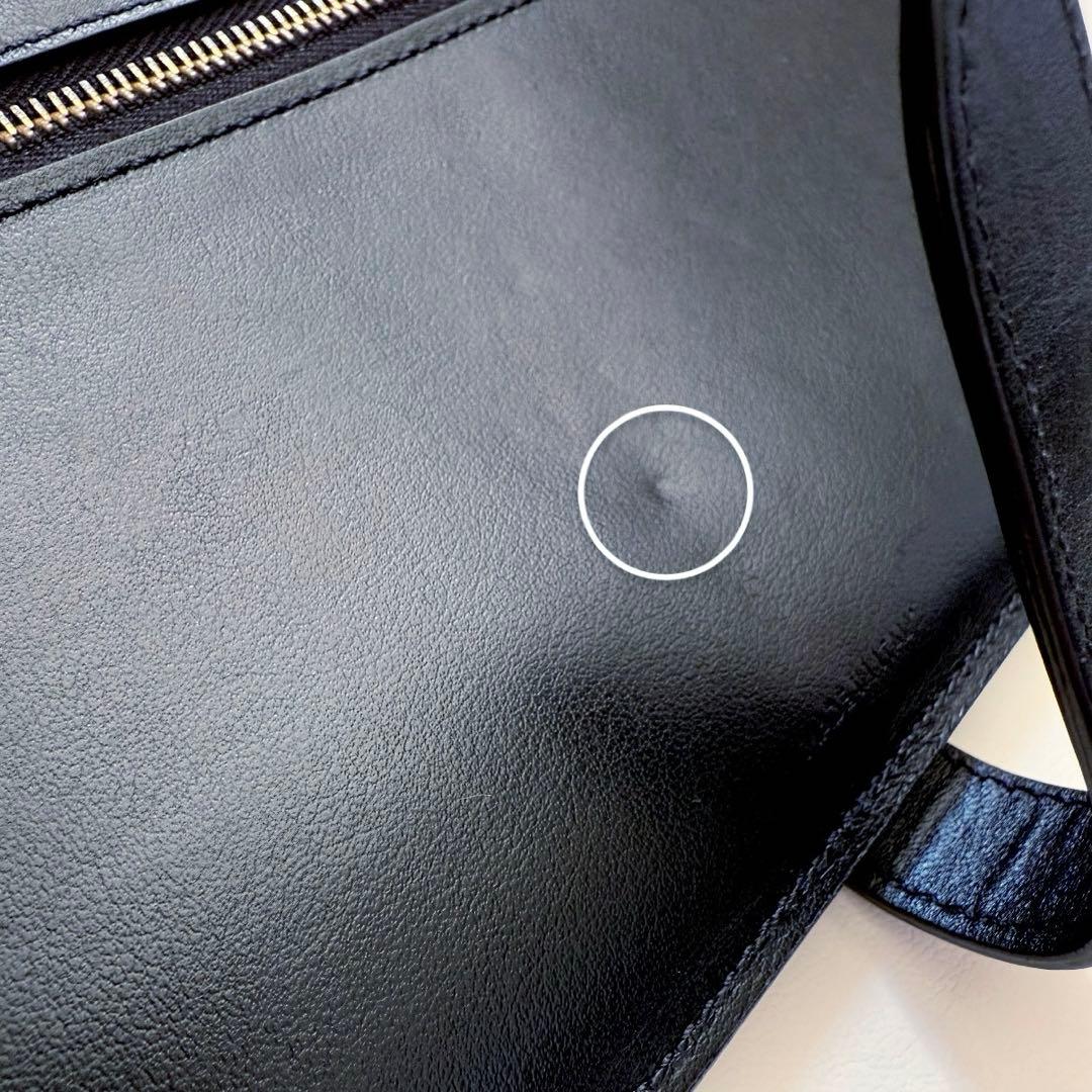【美品】CELINE セリーヌ ブラック レザー 長財布