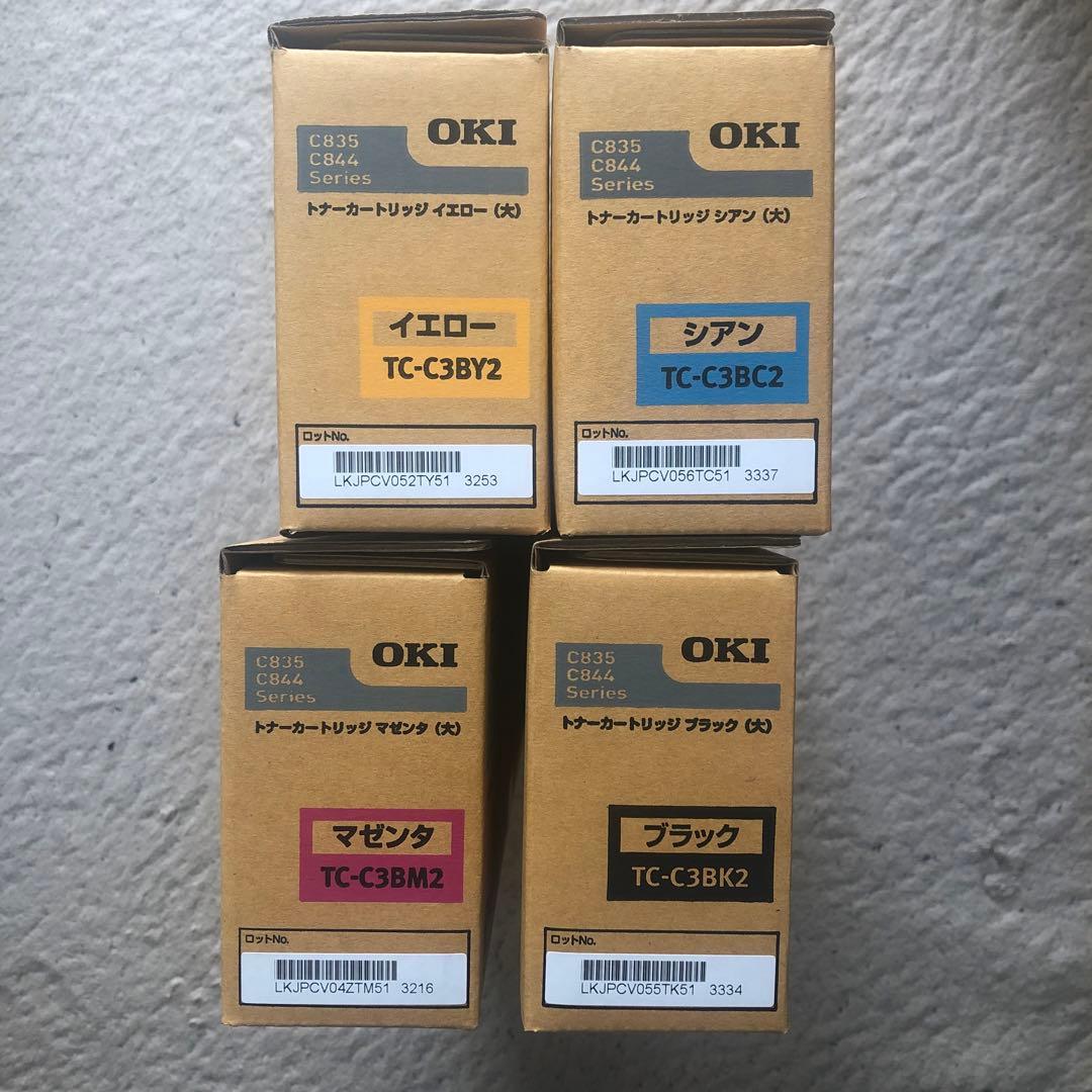 OKI 純正トナーカートリッジ （大）４色セット TC-C3B