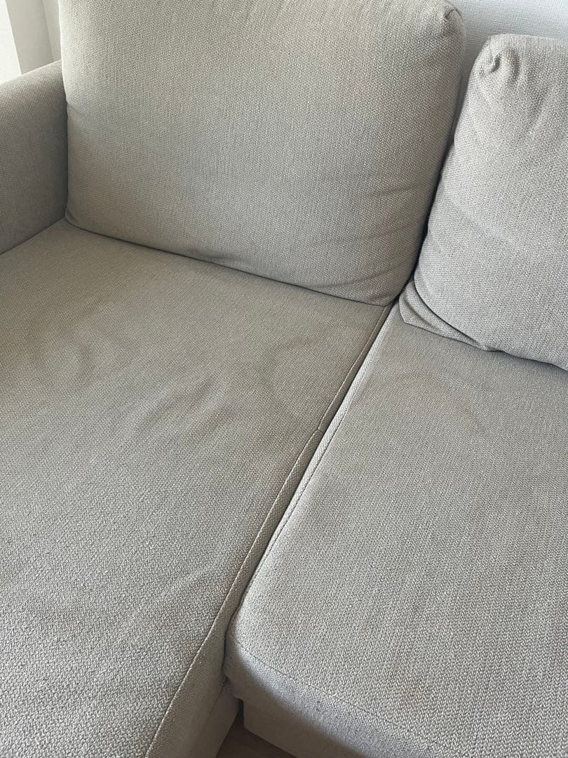 IKEA フリーヘーテン　L字型ファブリックソファ