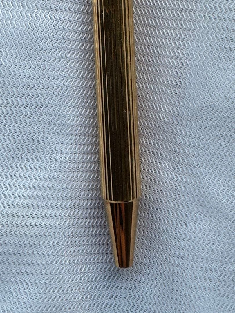 Cartierゴールド ストライプデザイン ボールペン