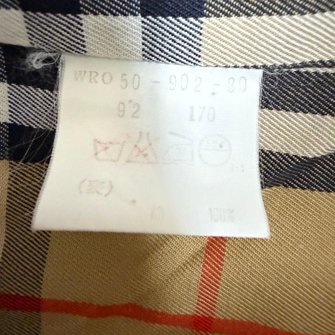 バーバリーズ　ステンカラー　トレンチコート　ベージュ　美品　ビンテージ L相当