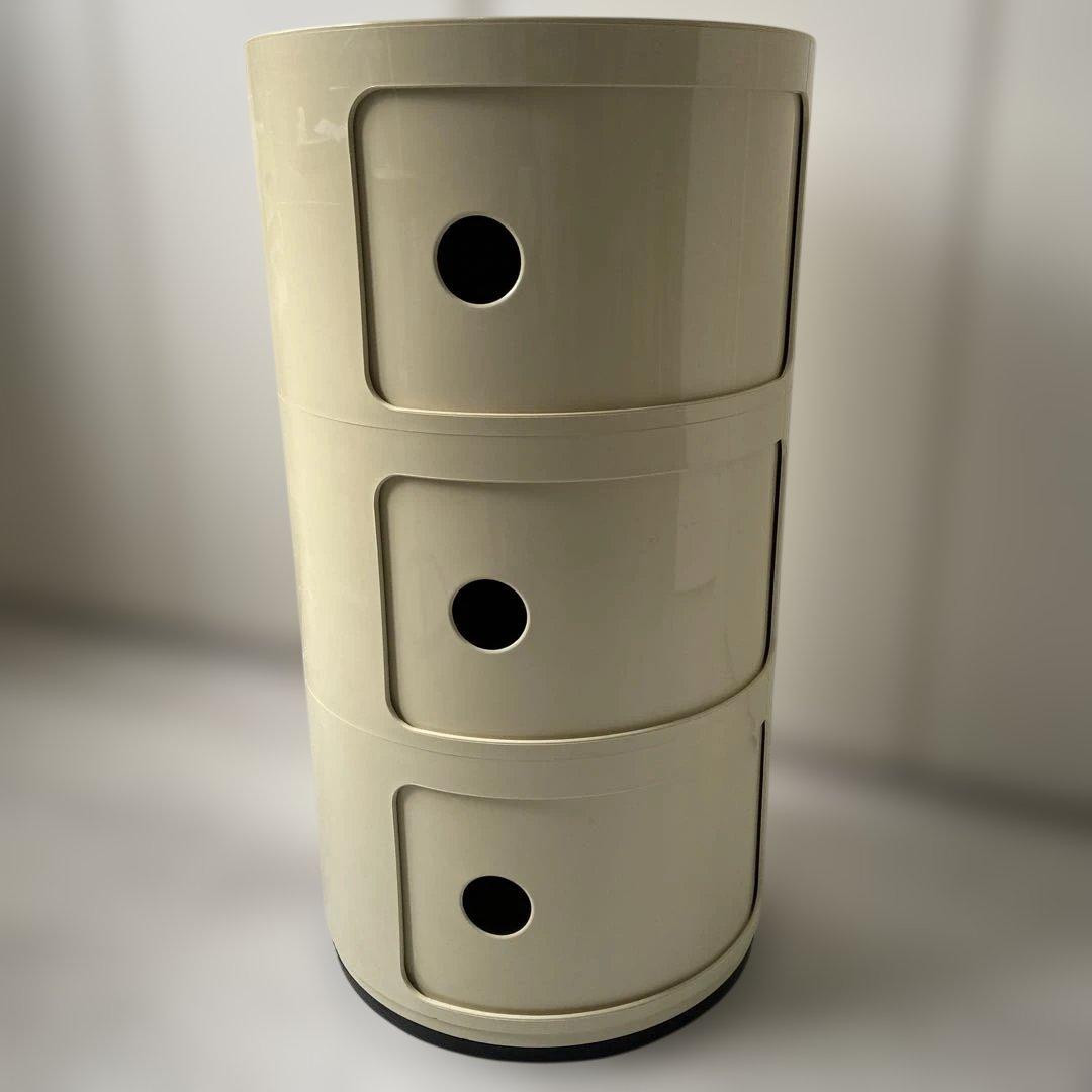 正規品　Kartellカルテル　コンポニビリ 3段 ホワイト　キャビネット　収納