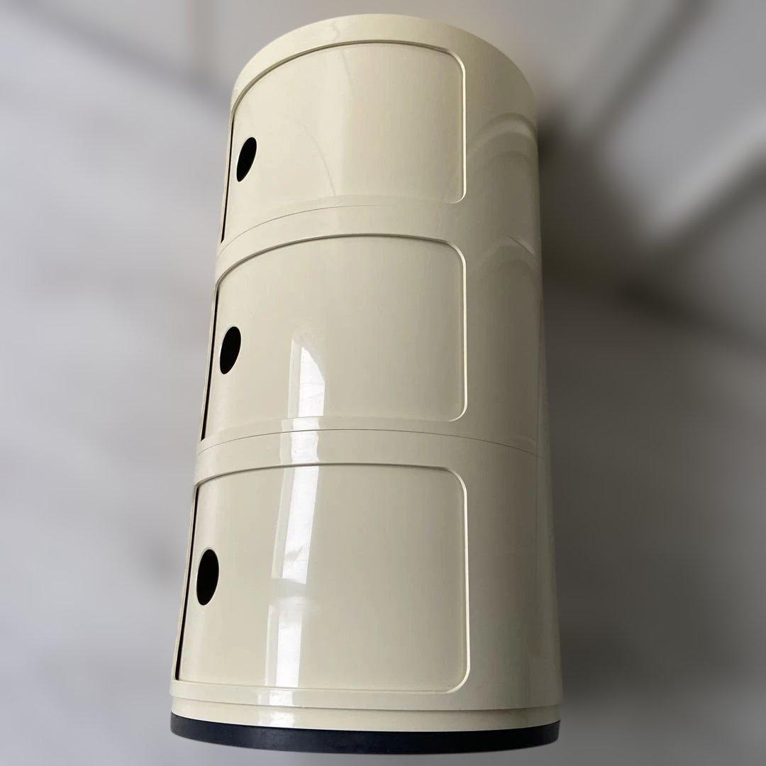 正規品　Kartellカルテル　コンポニビリ 3段 ホワイト　キャビネット　収納