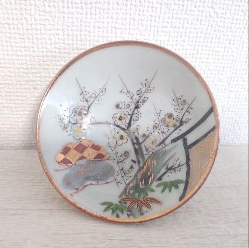 お値下げしました、九谷　春画　三つ組　盃