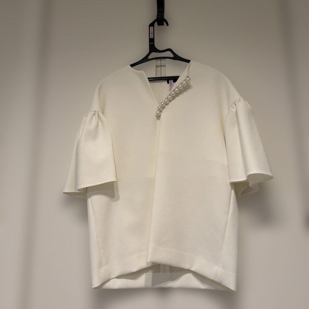 YOKO CHAN パールブラウス　36