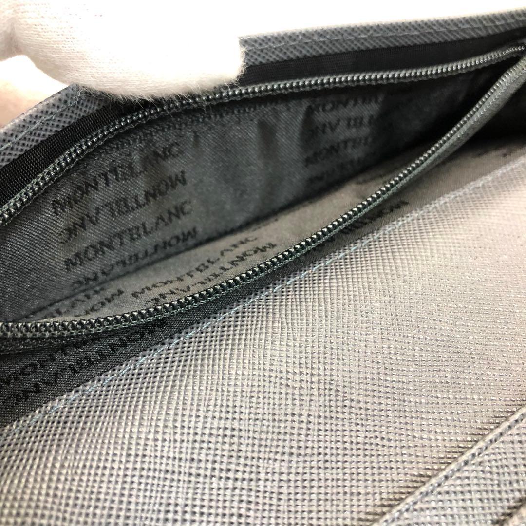 【未使用✨ 極美品】　MONTBLANC モンブラン 長財布 二つ折り　グレー