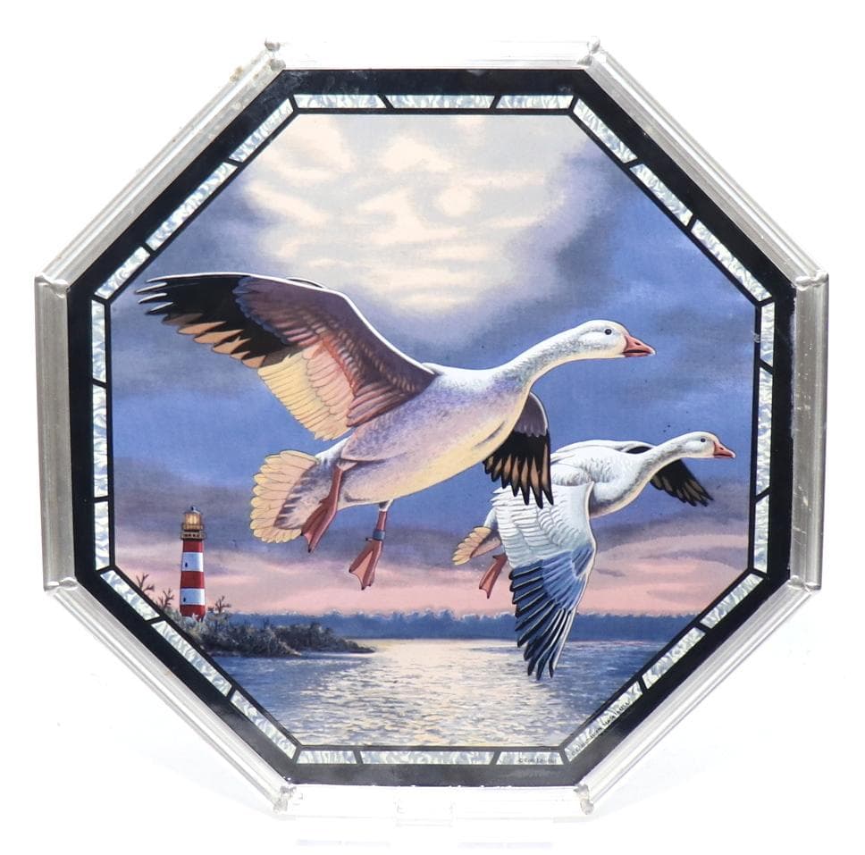 ロン・ロック 大型 ヴィンテージステンドグラス グラスマスターズフェデラルダック