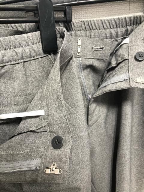 新品☆11号Mグレー系サマースーツ3点ストレート＆テーパード♪お仕事☆r895