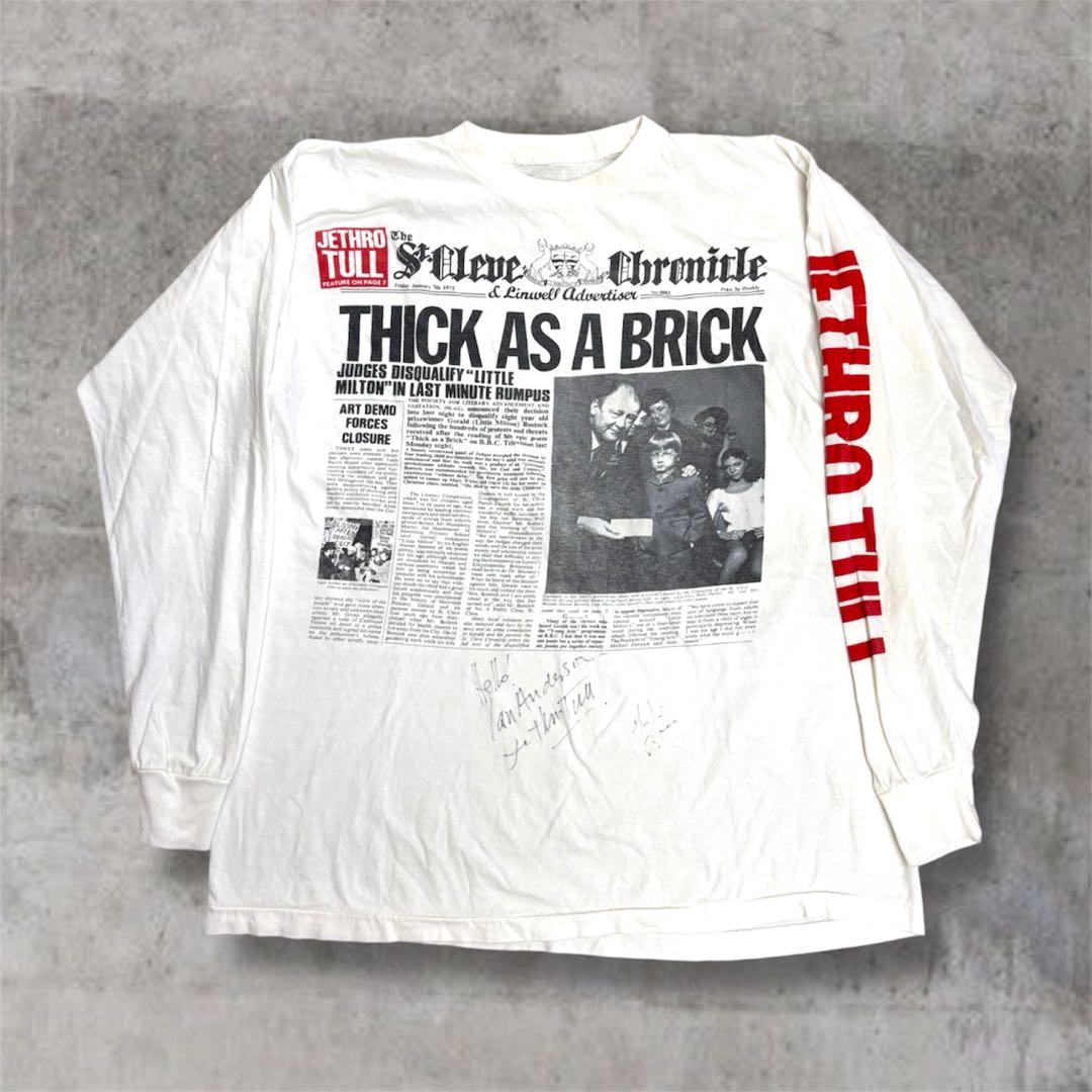 80s JethroTull Tシャツ　Ian Anderson サイン入り