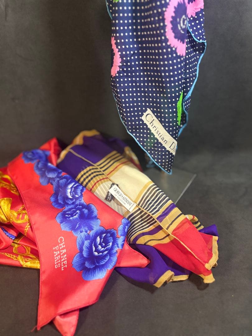 ヴィンテージ ハイブランド スカーフ4点セット Dior CHANEL 他