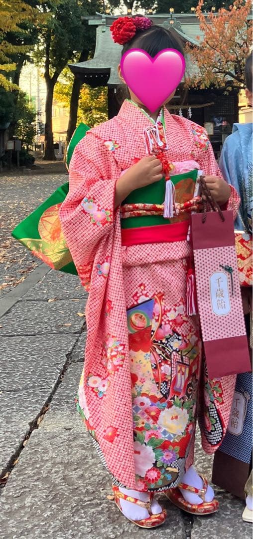 七五三　7歳　着物　フルセット