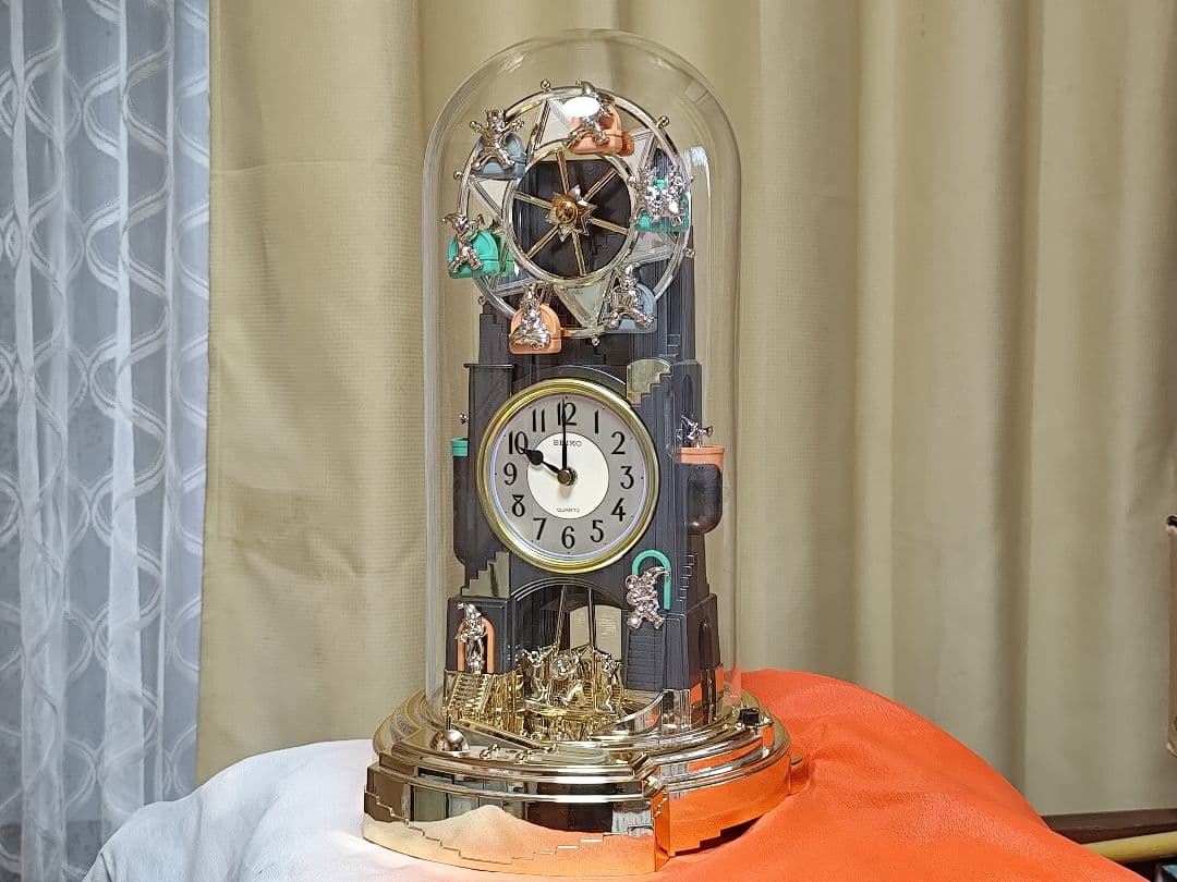 セイコー 夢ワールド からくり時計 メロディ 置き時計 動作確認済み 美品 レア