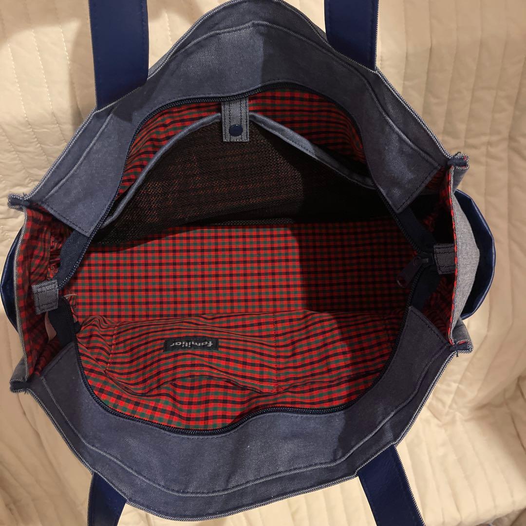 ファミリア　デニム刺繍マザーズバッグ　♡美品♡ 色々まとめて　最終値下げ