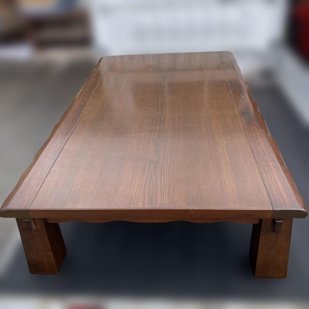 ダークブラウン 木製座卓 シンプルデザイン