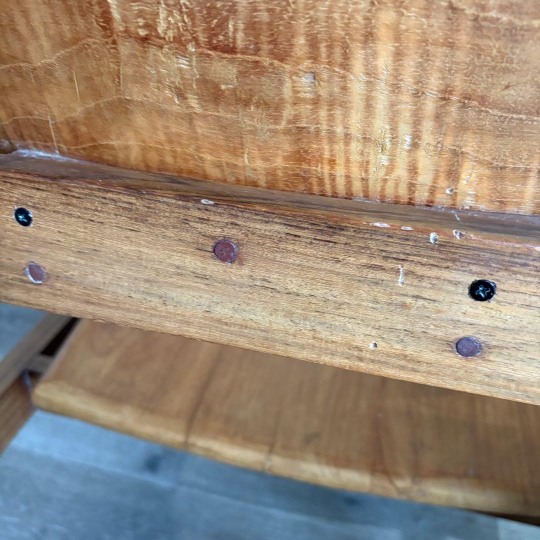 ラウンジチェア　チーク無垢材　つばきや クブンチェア