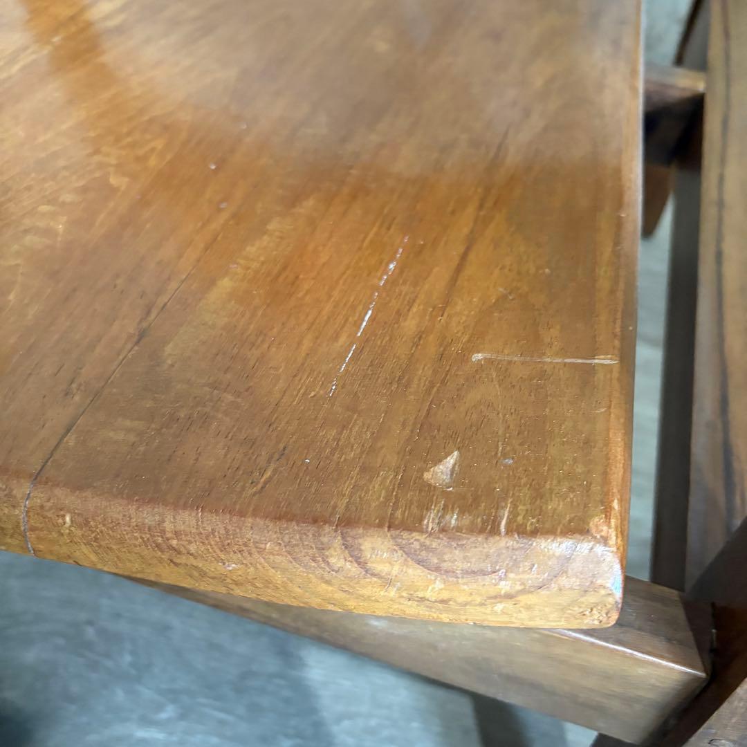 ラウンジチェア　チーク無垢材　つばきや クブンチェア