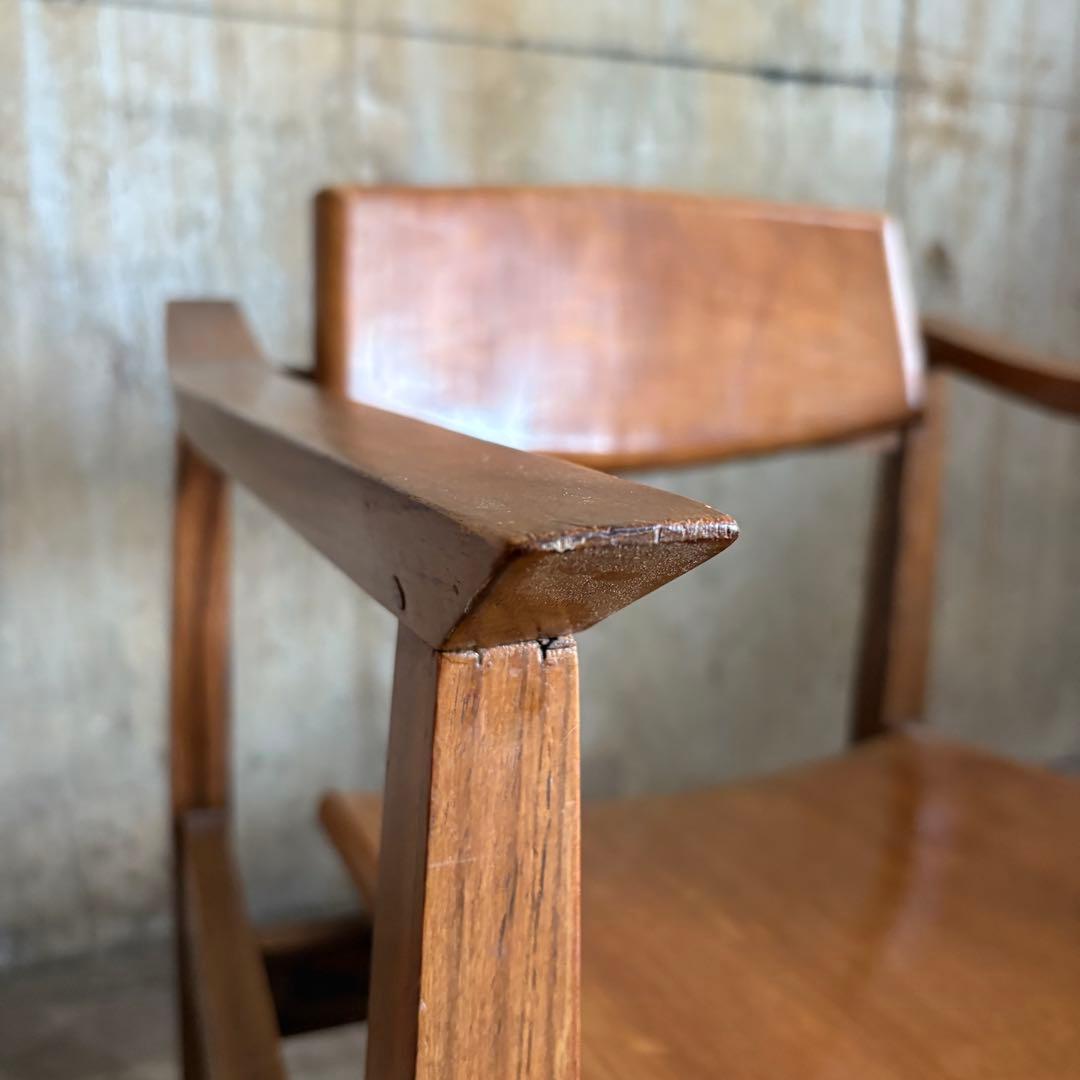 ラウンジチェア　チーク無垢材　つばきや クブンチェア