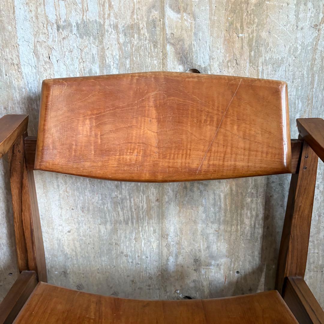 ラウンジチェア　チーク無垢材　つばきや クブンチェア