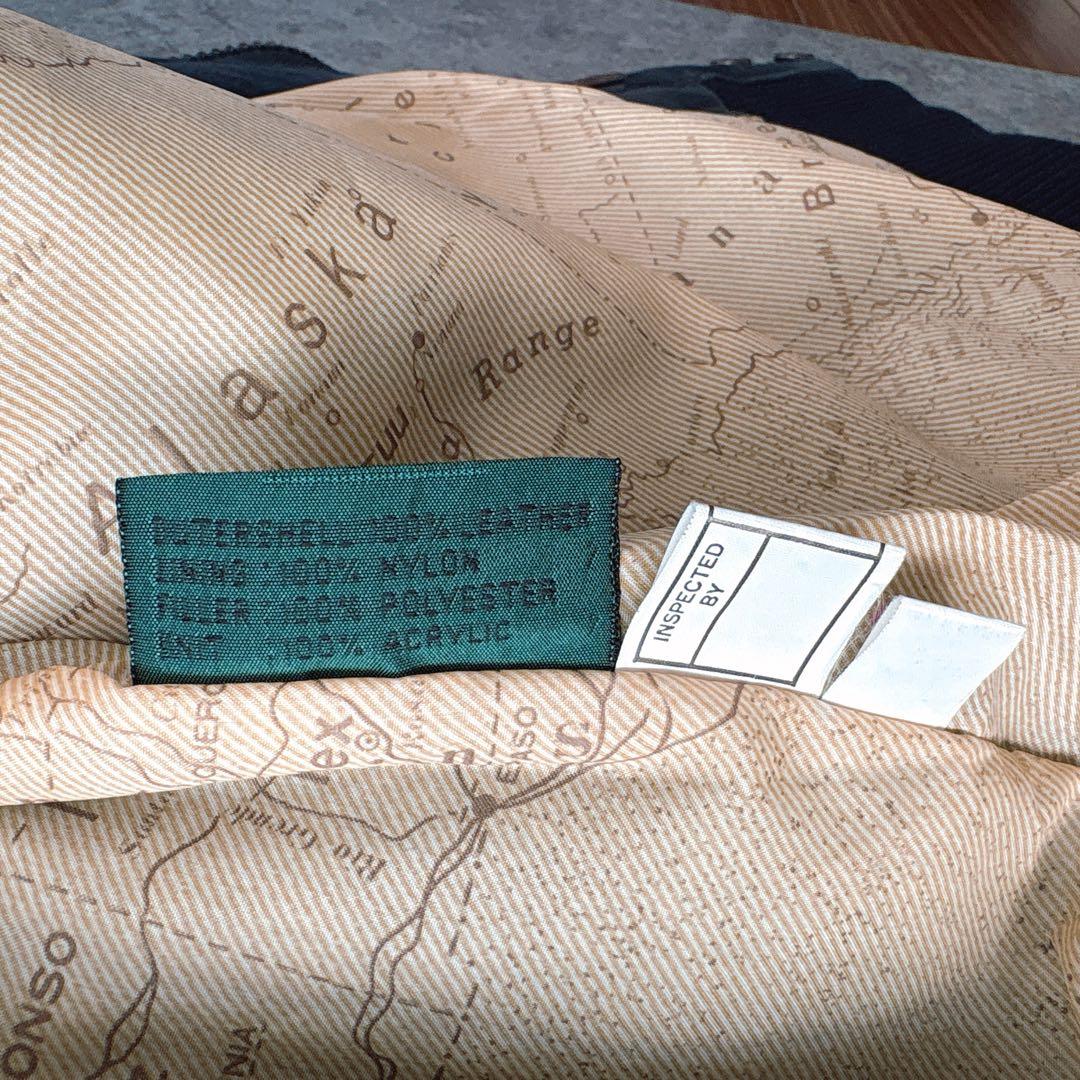 Vintage A-2 レザージャケット L 本革 90sボンバー 裏地マップ