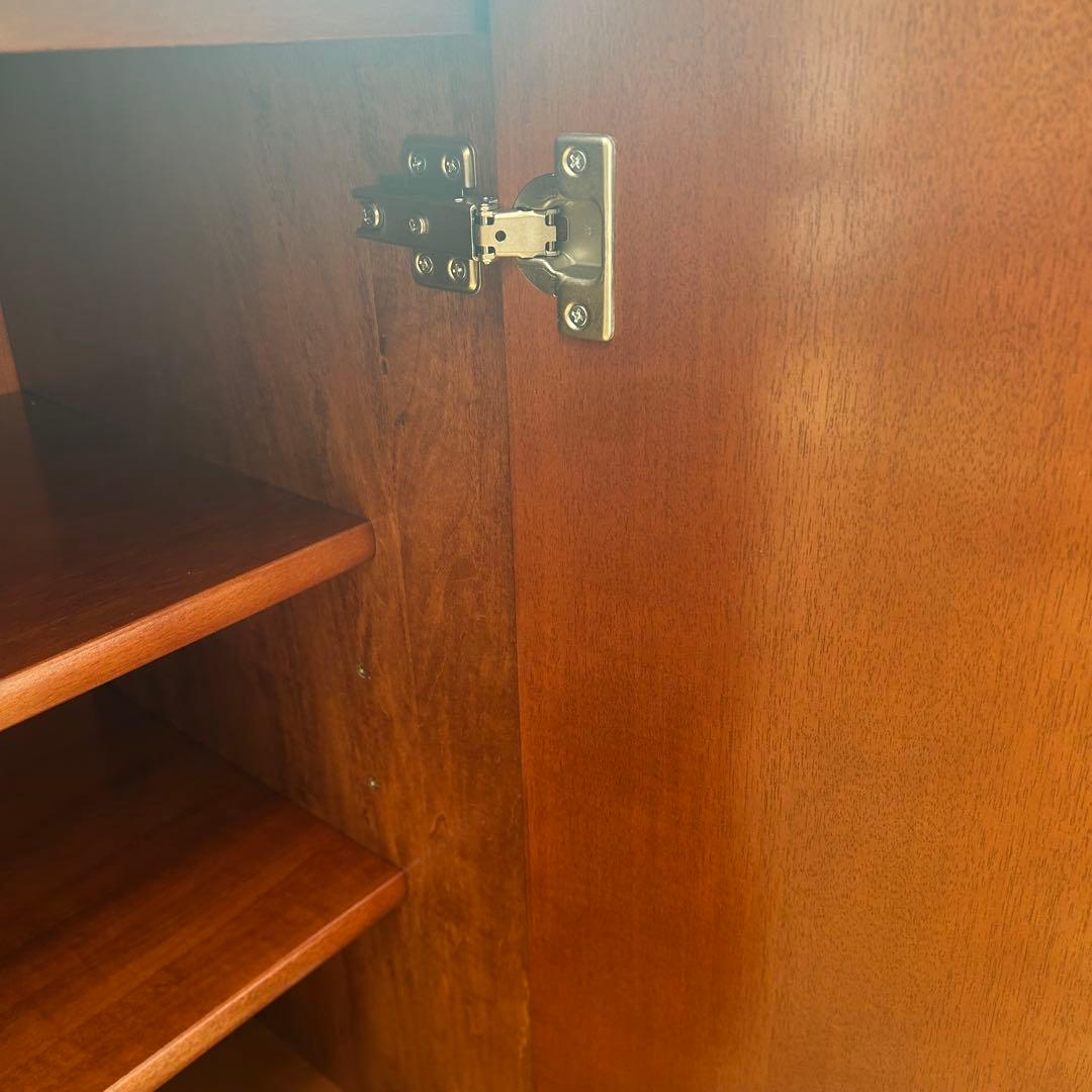 極希少カリモク　アラード　突板　ダイヤモンド貼り　サイドボード　キャビネット③