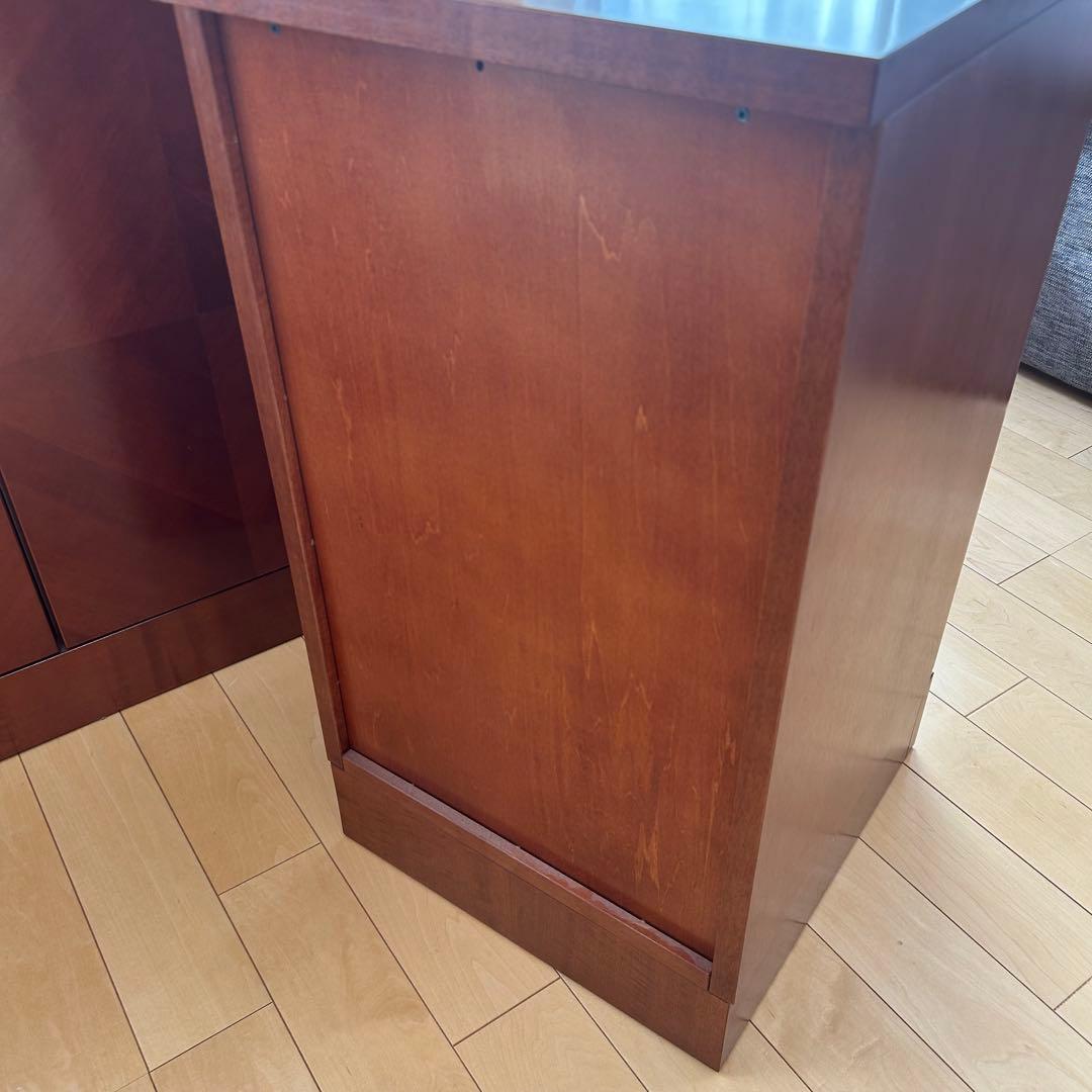 極希少カリモク　アラード　突板　ダイヤモンド貼り　サイドボード　キャビネット③