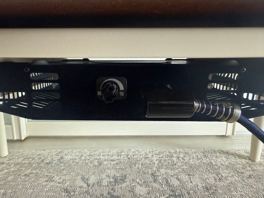 送料込み折脚楕円形カジュアルこたつ カルミナ950 ホワイト