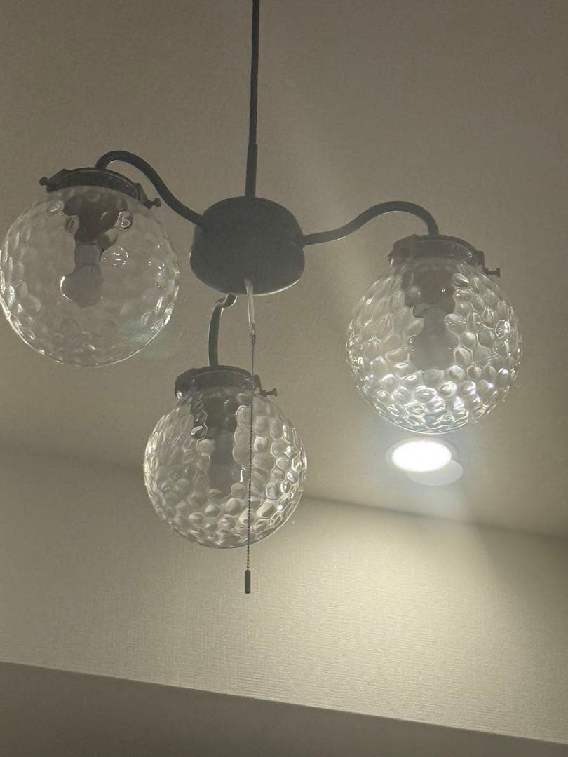 ダイコー DAIKO ガラスカバー3灯シャンデリア