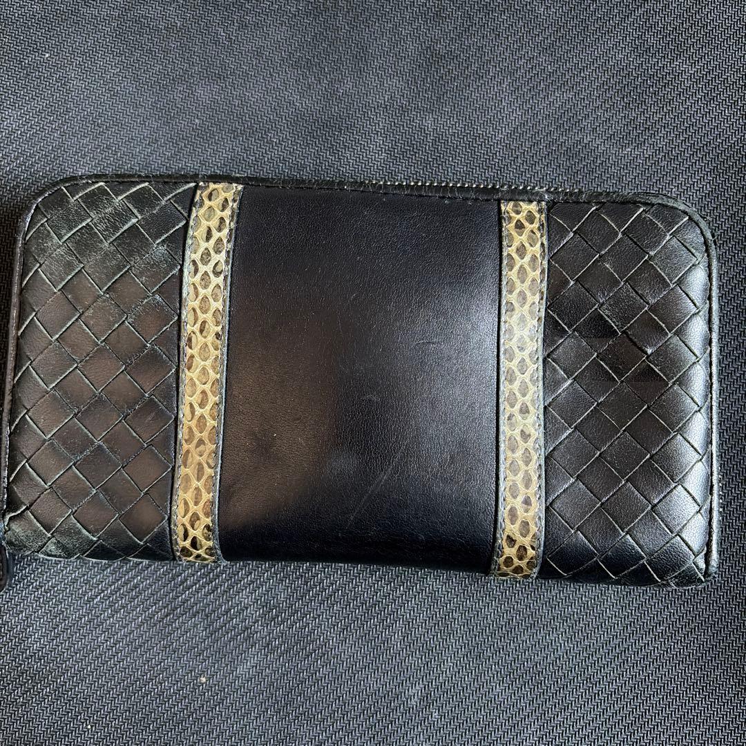 Bottega Veneta 黒 レザー 長財布